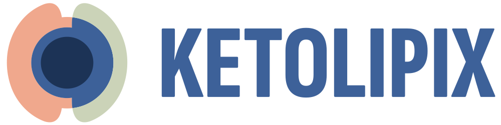 The KetoLipix logo with overlapping circular shapes and bold blue typography, representing innovation and leadership in ketogenic drug therapies.